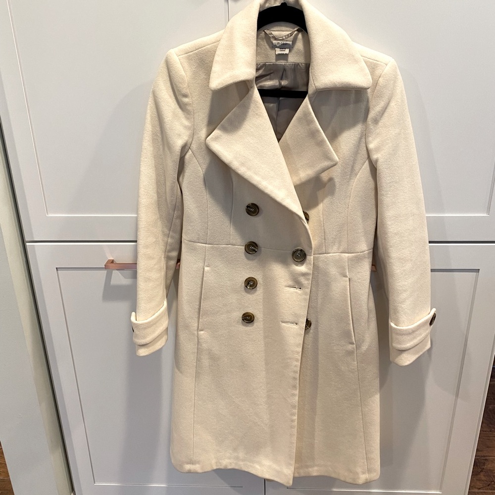 Beautiful ivory colored wool coat.